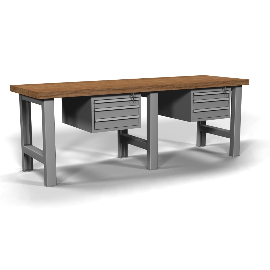 Workshop Equipment : Workbench - Two Drawer Block